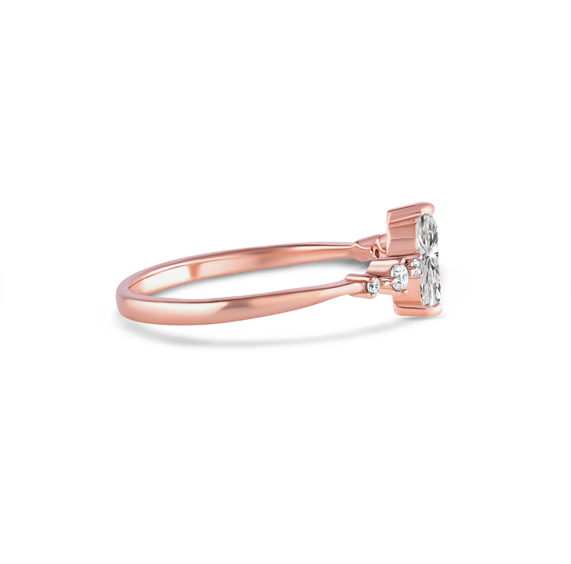 Ava Crystal Ring Silver Rings For Women Rose Gold Ring Gemstone 14K Solid Gold Ring Gift Dainty Ring Statement Ring Minimalist Gold Jewelry