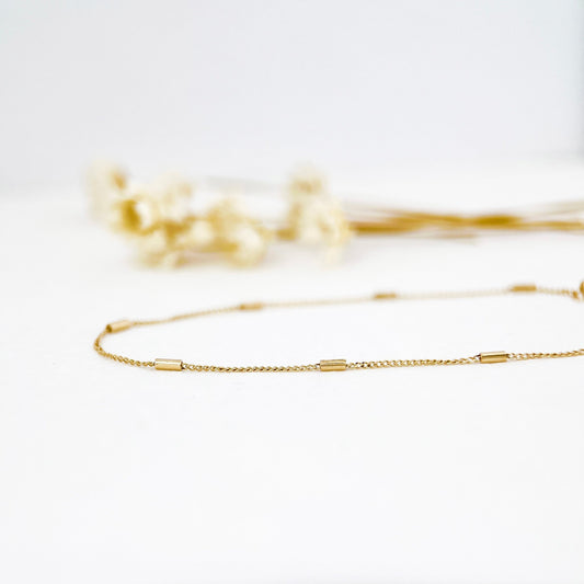 14K Solid Gold Bracelet, Real Gold Minimalist Bracelet, 14K Gold Delicate Chain Bracelet, 14K Gold Jewelry, Gift for Her
