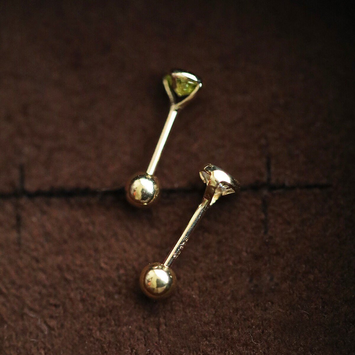 9K Solid Gold Screw Back Earrings